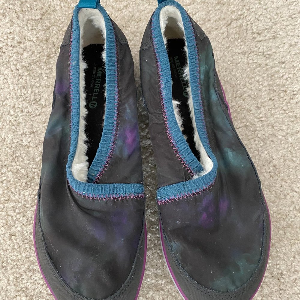 Merrell Iridescent Clogs, Size 11, Fuzzy Inside - image 4